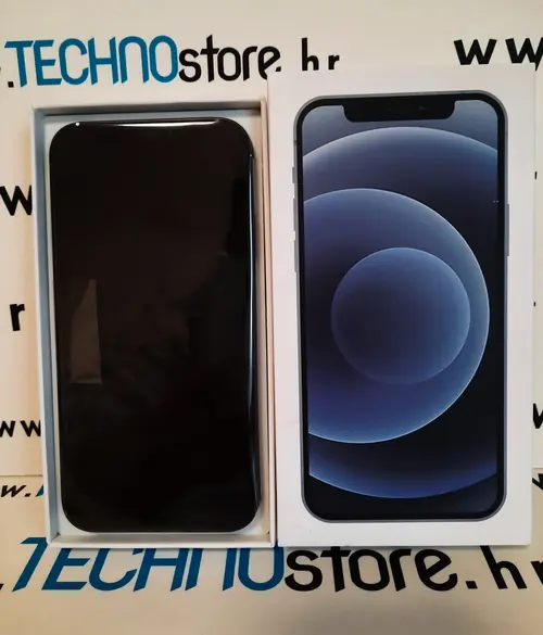 Mobitel iPhone 12 64GB BLACK - IZLOŽBENI MODEL - PROLJETNA AKCIJA + GRATIS ADAPTER-0