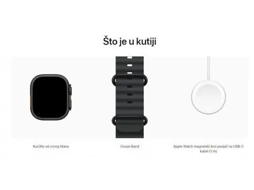 Apple Watch Ultra 2 49mm Black Ti Black Ocean Band - PROLJETNA AKCIJA-2