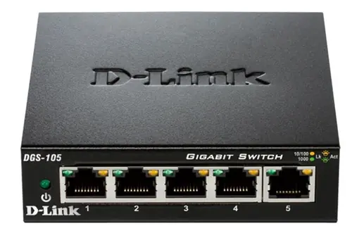 D-Link switch neupravljivi, DGS-105/E (metalno kućište)-0