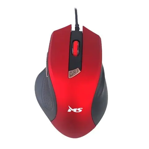 MS FOCUS C116 žičani miš crveni-0