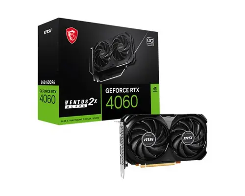 VGA MSI RTX 4060 VENTUS 2X BLACK 8G OC-0