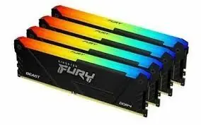 MEM DDR4 64GB (4x16) 3600MHz Kingston FURY Beast RGB KF436C18BB2AK4/64-0