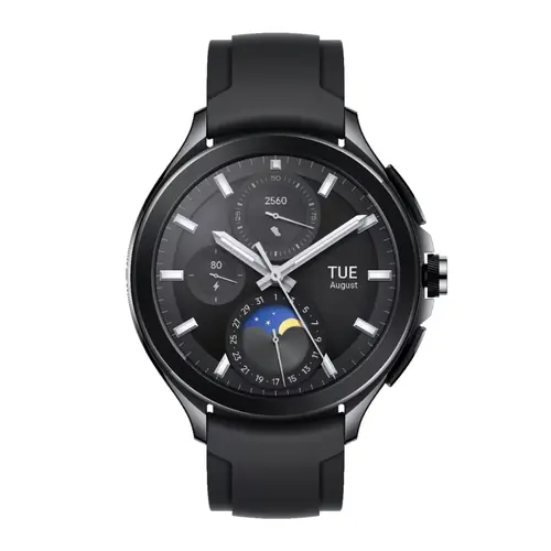 Xiaomi Watch 2 Pro-Bluetooth® Black Case with Black Fluororubber Strap-1