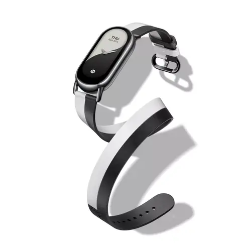Xiaomi Smart Band 8/9 Double Wrap Strap - Black and white-0