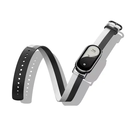 Xiaomi Smart Band 8/9 Double Wrap Strap - Black and white-1