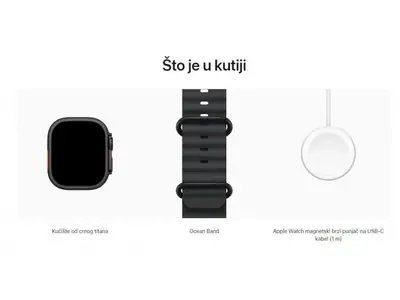 Apple Watch Ultra 2 49mm Black Ti Black Ocean Band - PROLJETNA AKCIJA-2