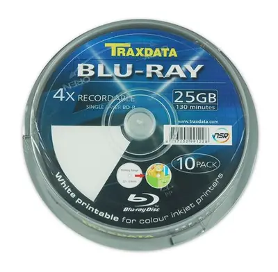 TRAXDATA OPTIČKI MEDIJ BLU RAY 25GB 4X PRINTABLE CAKE 1...