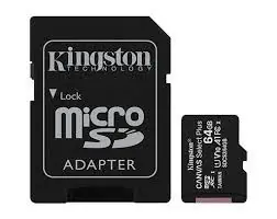 MEM SD MICRO 64GB Kingston Canvas Select Plus + Adapter...