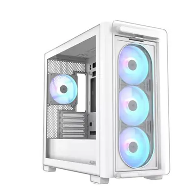 KUĆIŠTE ASUS A23 PLUS TG ARGB WHITE