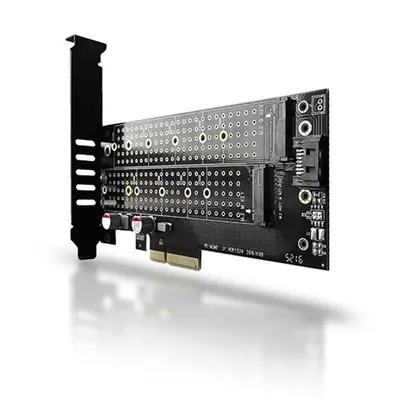 AXAGON PCEM2-D PCI-E 4.0 4x - DUAL M.2 SSD (NVMe + SATA...