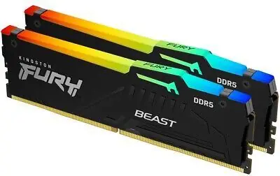 MEM DDR5 32GB (2x16) 5600MHz Kingston FURY Beast RGB KF...