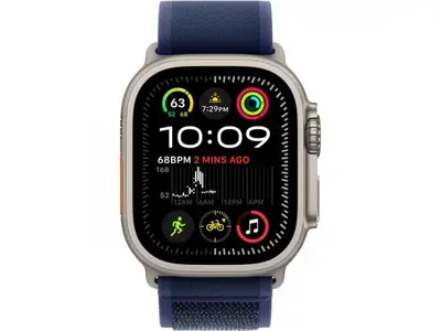 Apple Watch Ultra 2 49mm Natural Ti Blue M/L OPEN BOX +...