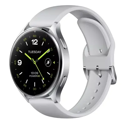 Xiaomi Watch 2 Sliver Case With Gray TPU Strap