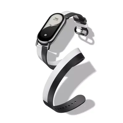 Xiaomi Smart Band 8/9 Double Wrap Strap - Black and whi...